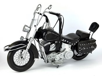 Duży Metalowy Model Motocykla Retro Harley Figurka
