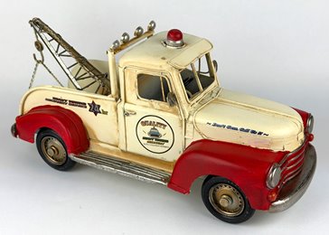 Duży Metalowy model auto Pomoc Drogowa Laweta