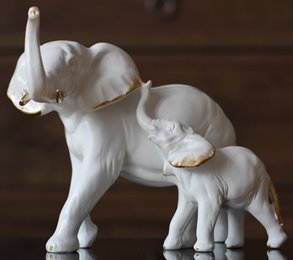 Słoń z małym słonikiem Słonik Prezent dla Matki