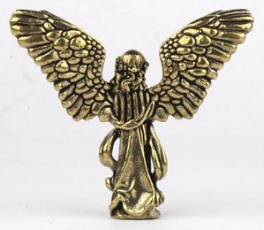 Mała figurka Anioł Aniołek mosiężny na Prezent