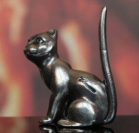 Figurka Cynowy kot kotek Veronese prezent dla niej