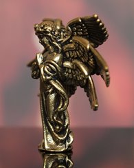 Mała figurka Anioł Aniołek mosiężny na Prezent