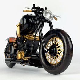 Duży Metalowy Model Motocykla Retro Harley Figurka