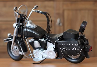 Duży Metalowy Model Motocykla Retro Harley Figurka